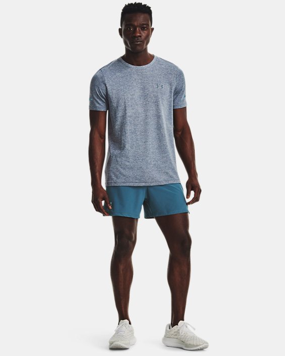 Men's UA Launch Elite 5'' Shorts in Blue image number 2